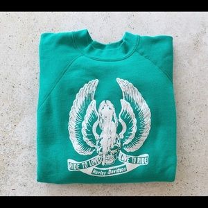 🌾 VINTAGE HARLEY DAVIDSON Sweatshirt 80s size L